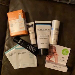 Unused lot of skincare items.